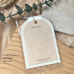 Nail Display Card Manufacturer - Custom Double-layer Art Paper Hang Packaging