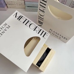 Shopping Paper Bag Manufacturer - Custom Portable Jewelry Storage Gold Foil Logo