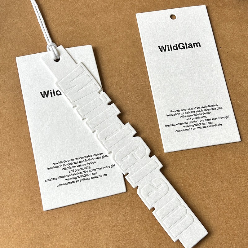 Clothing Price Tag Manufacturer - Thickened Writable Cotton Art Paper Custom Label