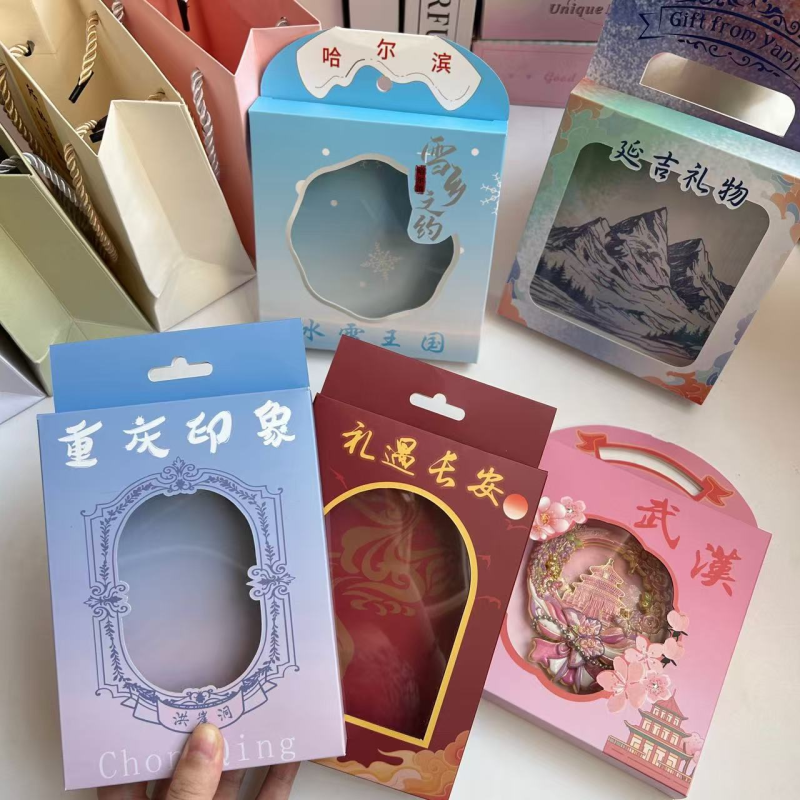 Double Insert Box Manufacturer - Custom Coated Paper Hanging Ear Packaging Transparent Window