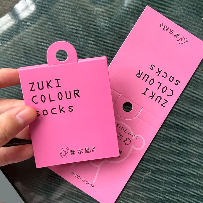 Sock Packaging Header Card Manufacturer - Waterproof Recyclable Paper Label