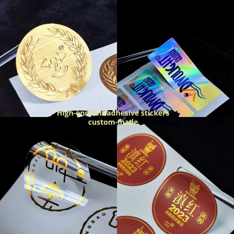 Gold Foil Label Manufacturer - Custom Embossed Sealing Adhesive Sticker Wholesale