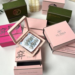 Jewelry Packaging Box Manufacturer - Custom Two-piece Foldable Necklace Earrings Box