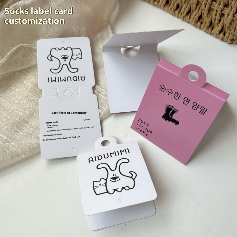 Socks Manufacturer - OEM Custom Hang Tag Printing for Wholesale
