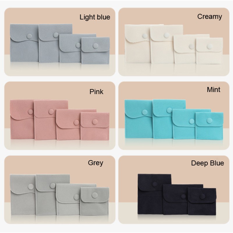 Jewelry Pouch Manufacturer - Flat Suede Envelope Packaging