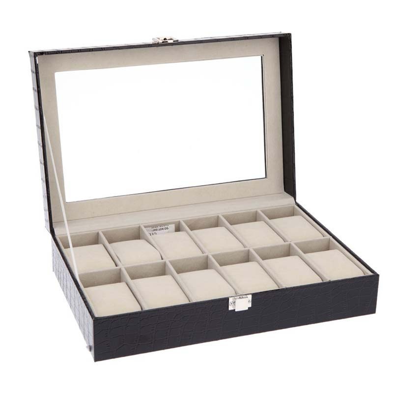 Watch Storage Box Manufacturer - Custom 6/12 Slots PU Leather