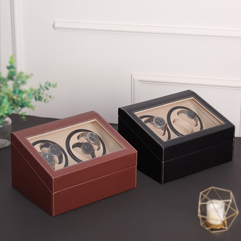 Watch Winder Factory - 4-Watch Automatic Wooden Box