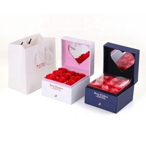 Gift Box Manufacturer - Custom Paper Flower Round Box