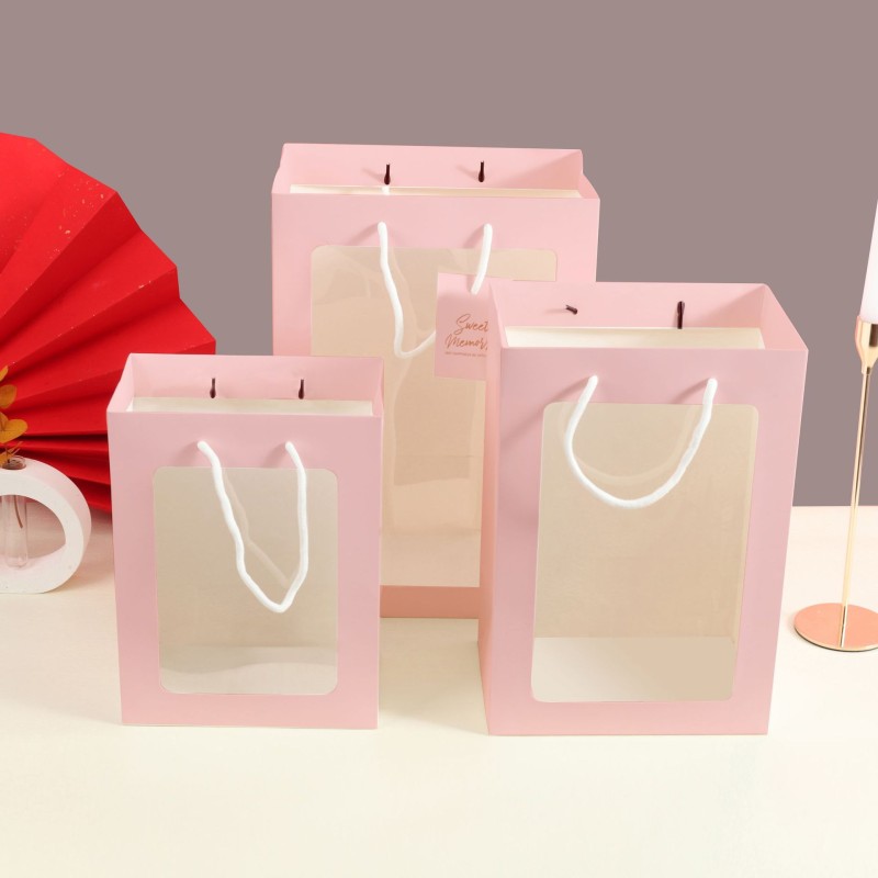 Paper Bag Manufacturer - Portable Transparent Window Bag
