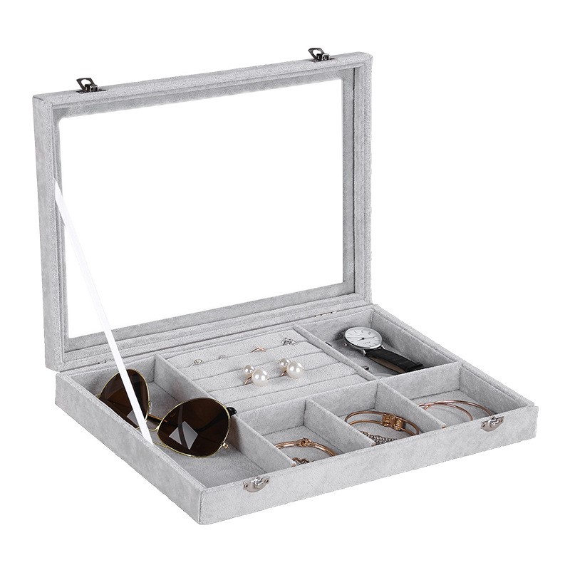 Earring Organizer Factory - Velvet Clear Lid Storage Case