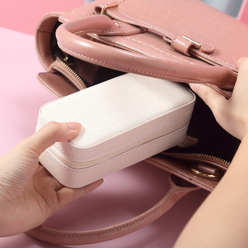 Travel Jewelry Case Factory - Leather Carrying Organizer Bag