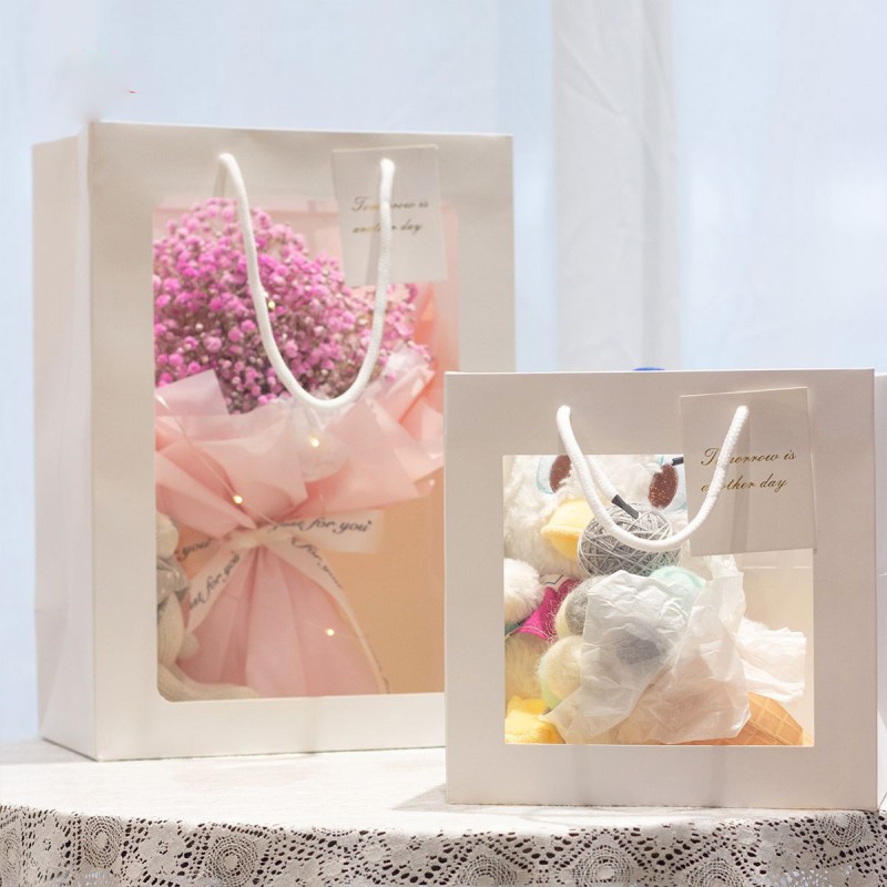Paper Bag Manufacturer - Portable Transparent Window Bag
