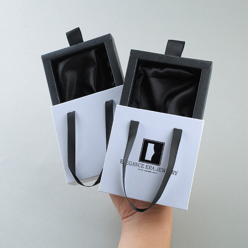 Drawer Jewelry Box Manufacturer - 10x10x3cm Sliding Gift Box