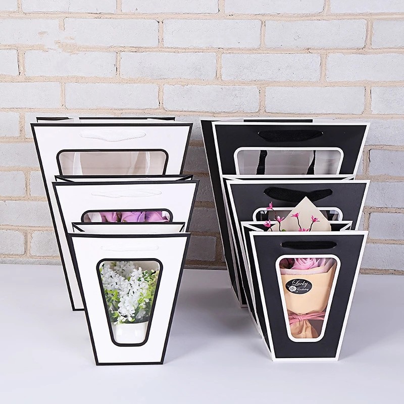 Paper Bag Manufacturer - Portable Transparent Window Bag