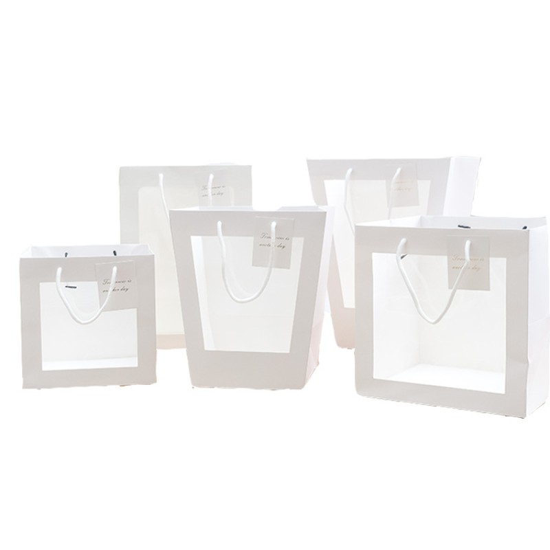 Paper Bag Manufacturer - Portable Transparent Window Bag