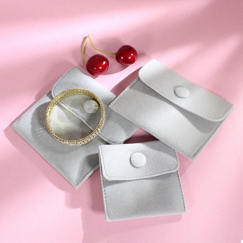 Jewelry Pouch Factory - Luxury Suede Envelope with Bow