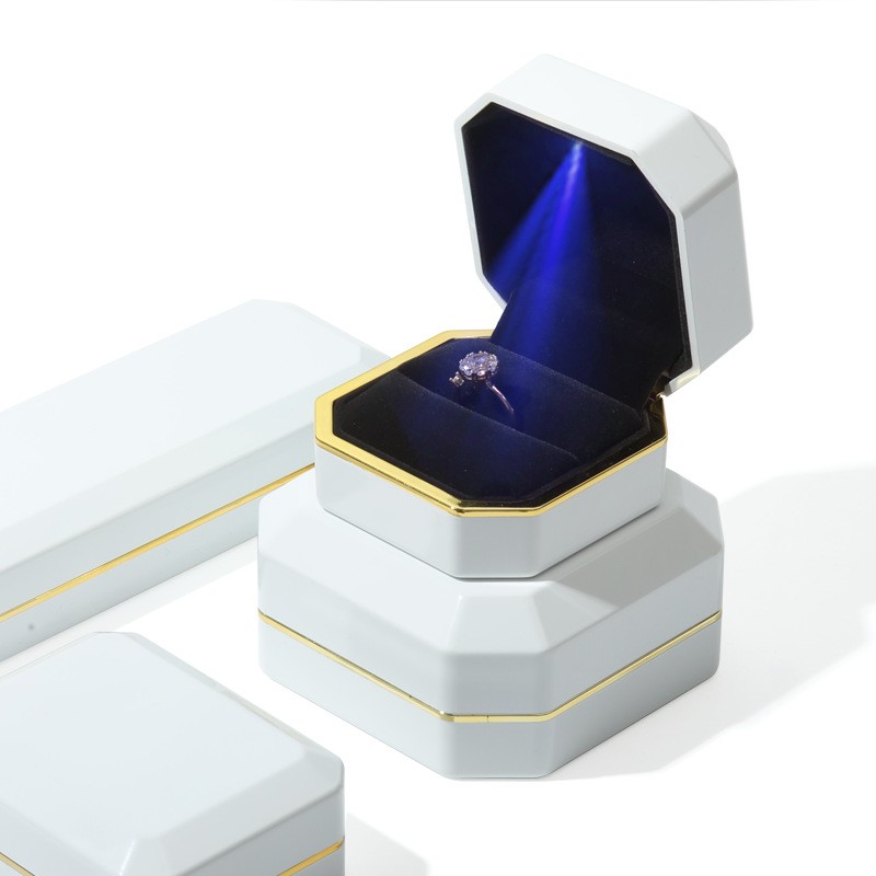 LED Jewelry Box Manufacturer - Custom Octagonal Spray Paint Design