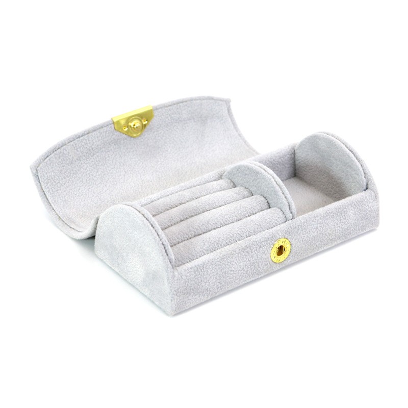 Travel Jewelry Case Factory - Custom Velvet Semicircle Design