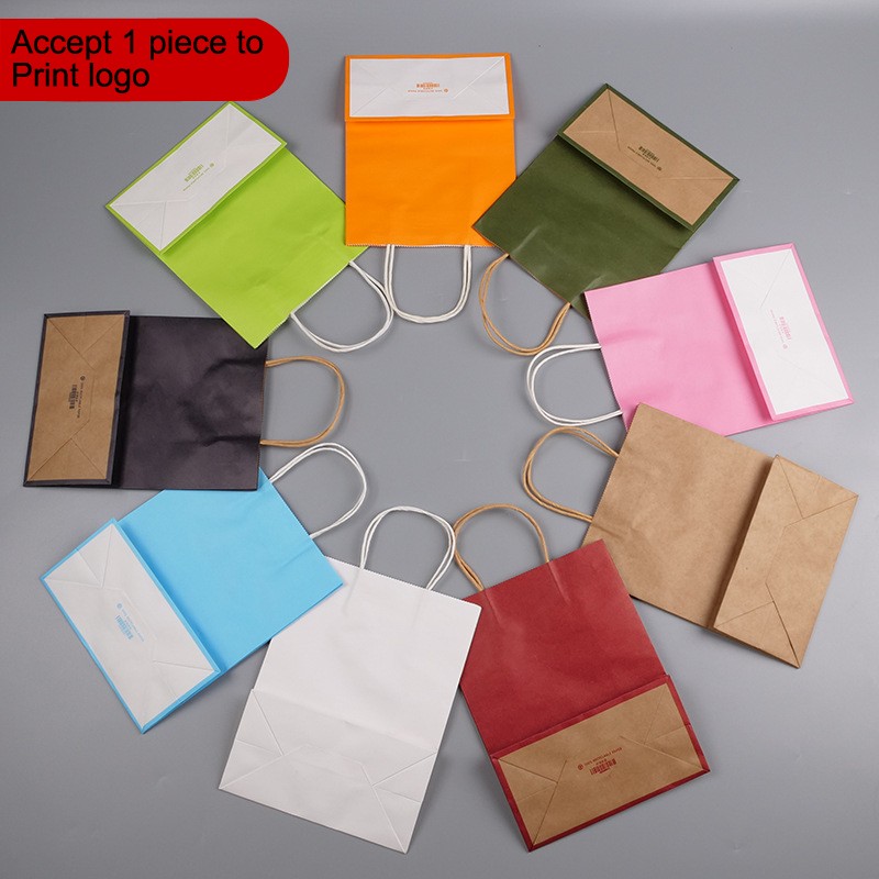 Shopping Paper Bags Manufacturer - Custom Kraft Window Bag