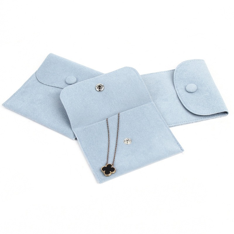 Jewelry Pouch Manufacturer - Flat Suede Envelope Packaging