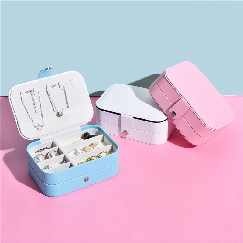 Jewelry Organizer Factory - Portable Leather Case with Mirror