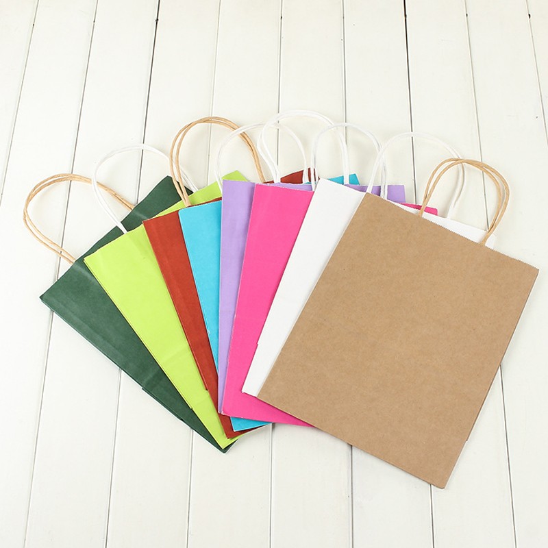 Shopping Paper Bags Manufacturer - Custom Kraft Window Bag