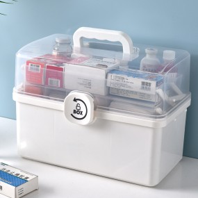First Aid Box Manufacturer - Portable Three-Layer Multipurpose Medical Cabinet