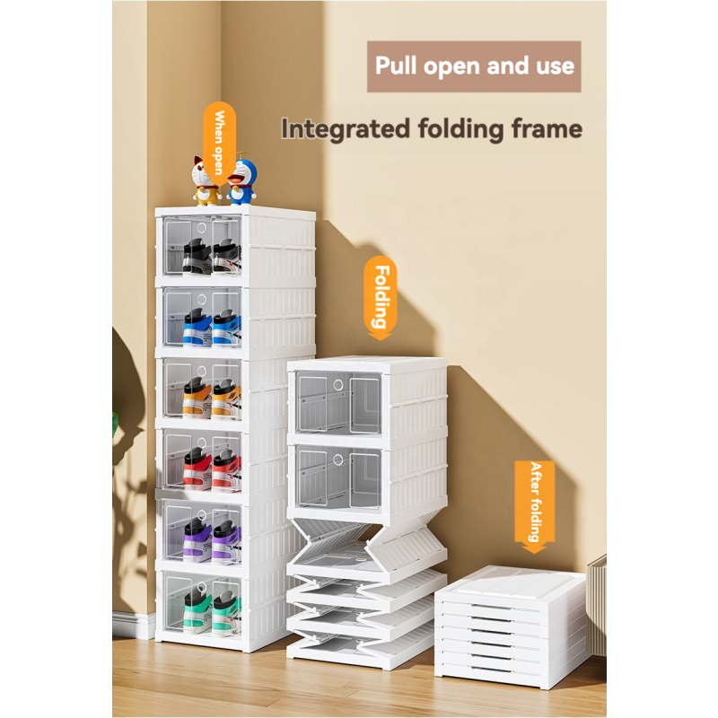 Shoe Box Manufacturer - Functional Foldable Rectangle PP Plastic Transparent