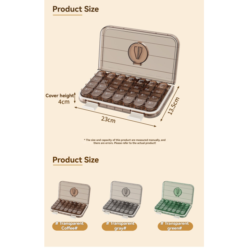 Pill Organizer Manufacturer - Portable Rectangle Weekly Supplement Medication Case