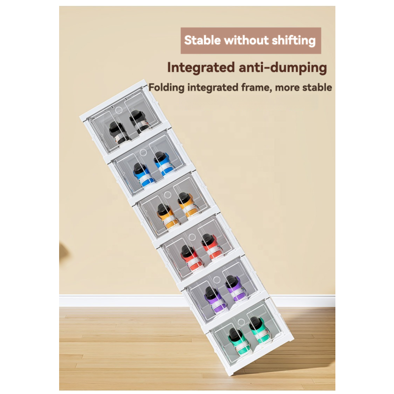 Shoe Storage Box Manufacturer - All-in-One Clear No-Assembly-Required Foldable