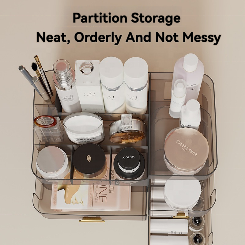 Makeup Organizer Manufacturer - Acrylic Clear with Drawers Plastic Desktop