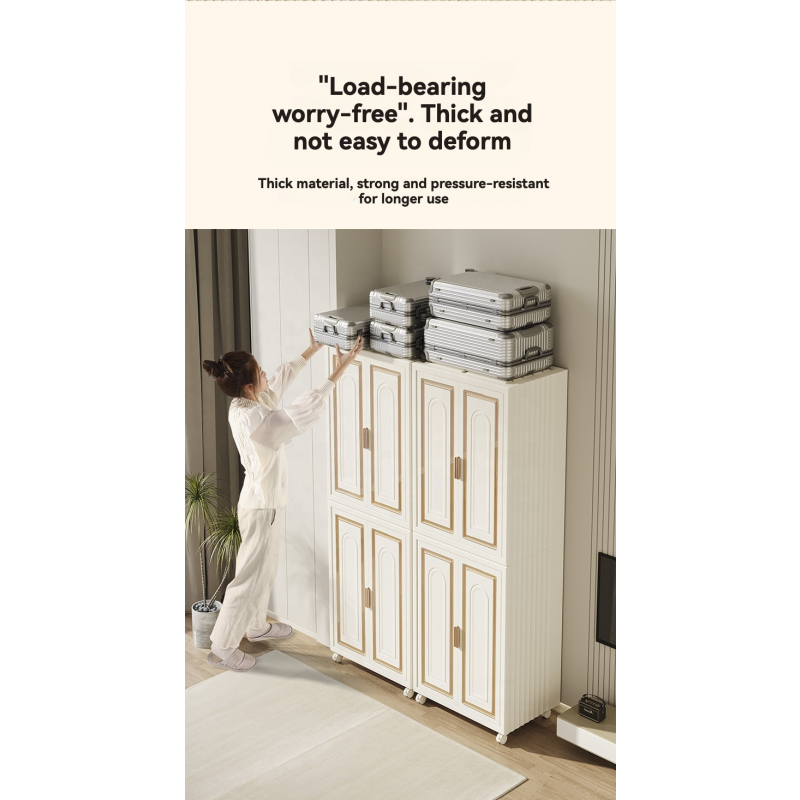 Home Wardrobe Manufacturer - High Strength Plastic Folding Storage Cabinet