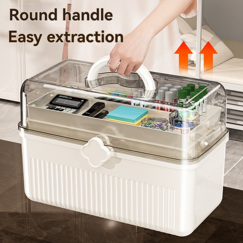 Medical Storage Box Manufacturer - Large Capacity Three-Layer Portable PP Plastic