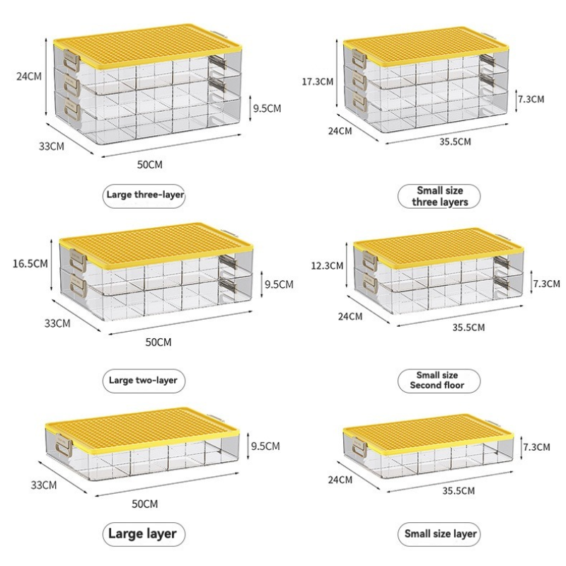 Building Blocks Storage Box Manufacturer - Modern Multifunctional Injection PET+ABS