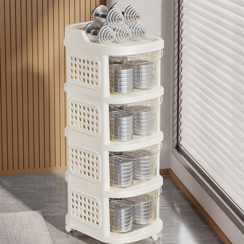 Storage Cart Manufacturer - 5-Layer Standing with Wheels for Bedroom Living Room