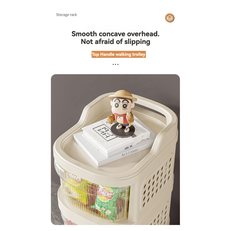 Storage Trolley Manufacturer - Wholesale 5-Layer Standing Type with Handle