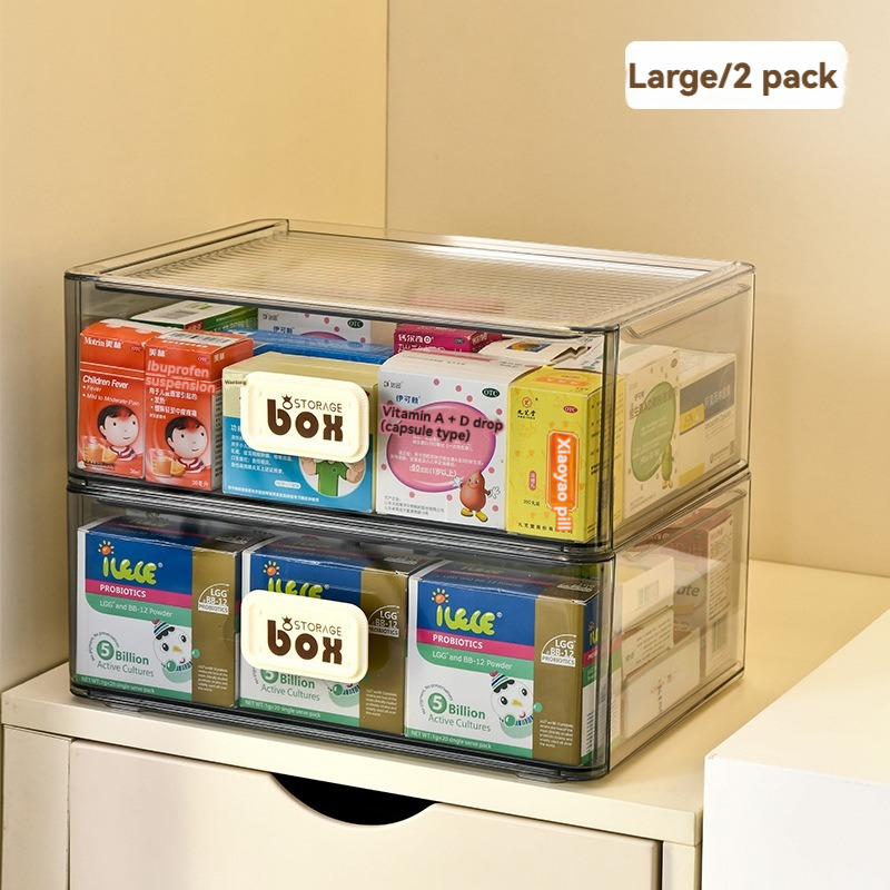 Storage Drawer Manufacturer - Portable Clear PET Multi-Layer Organizer Container