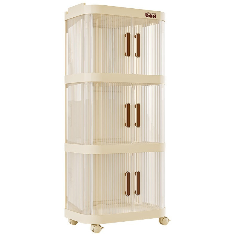 Storage Cabinet Manufacturer - Double Door Small Cart Stackable Display Cabinet