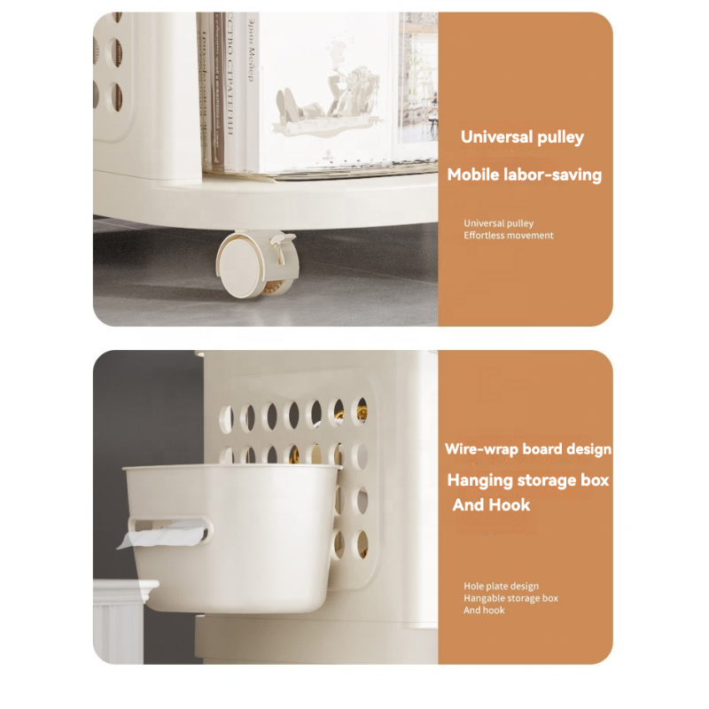 Storage Rack Manufacturer - Multifunctional 5-Layer PP Household Mobile Cart