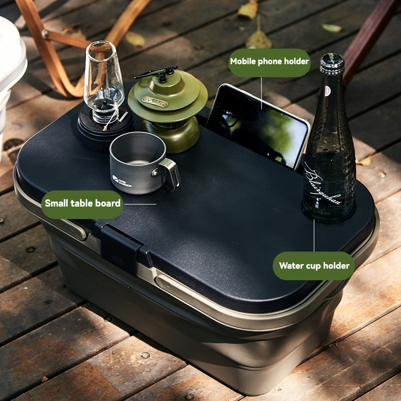 Storage Basket Manufacturer - Portable PP+TPE Foldable Camping Picnic with Lid