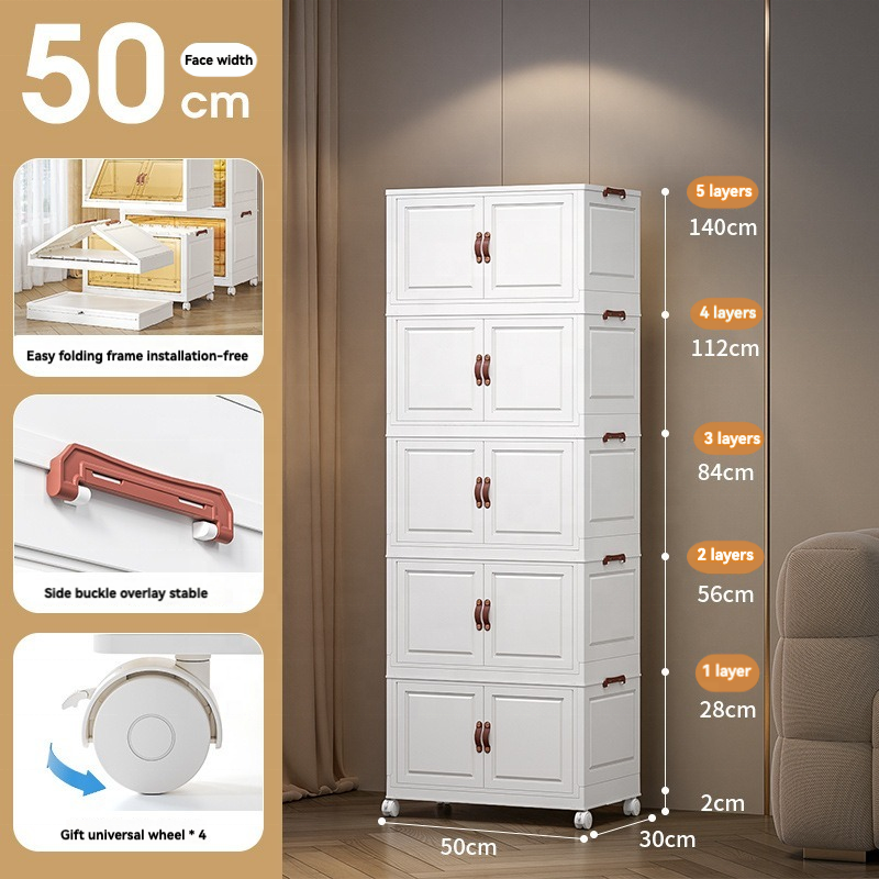Storage Cabinet Manufacturer - Factory Direct Foldable Tall Thin with Wheels