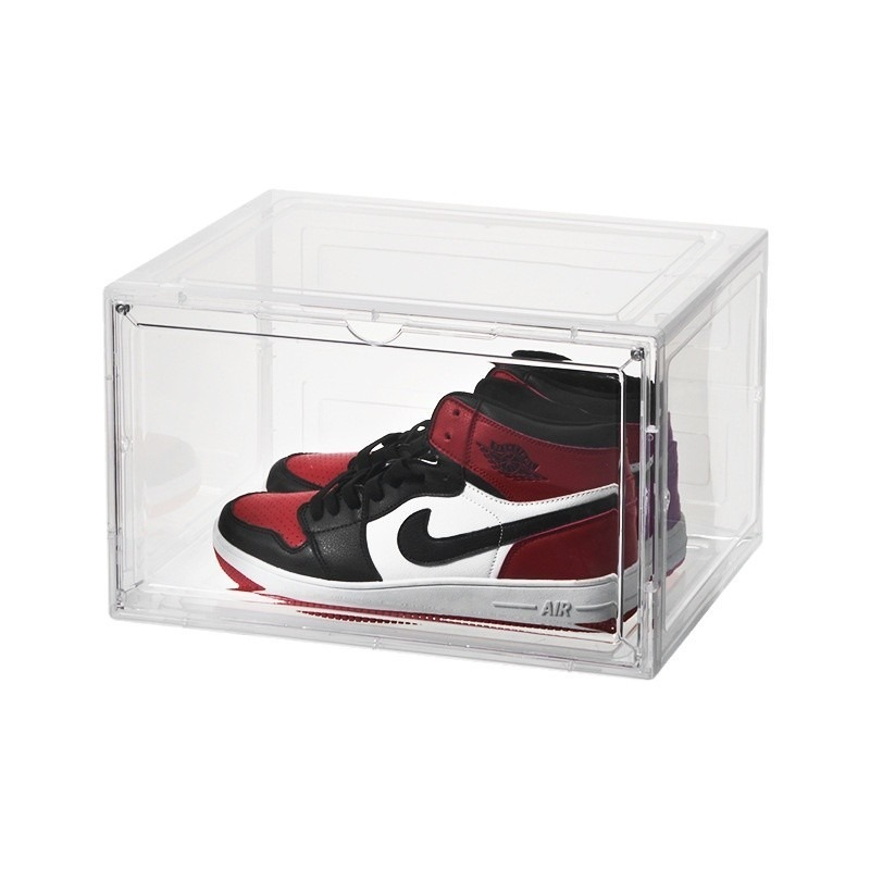Shoe Storage Box Manufacturer - Foldable Acrylic Magnetic Door Drop Front Display