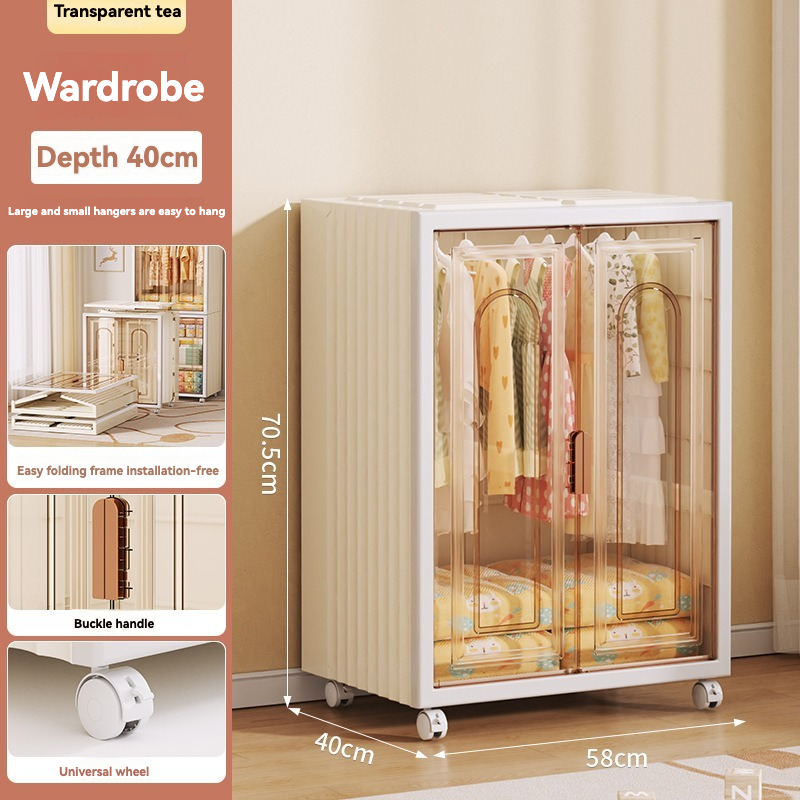 Kids Wardrobe Manufacturer - No Installation Required Portable Folding Closet