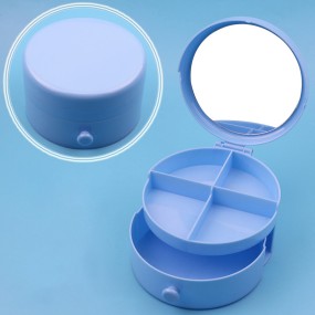 Storage Box Manufacturer - Clear Plastic White Cosmetic