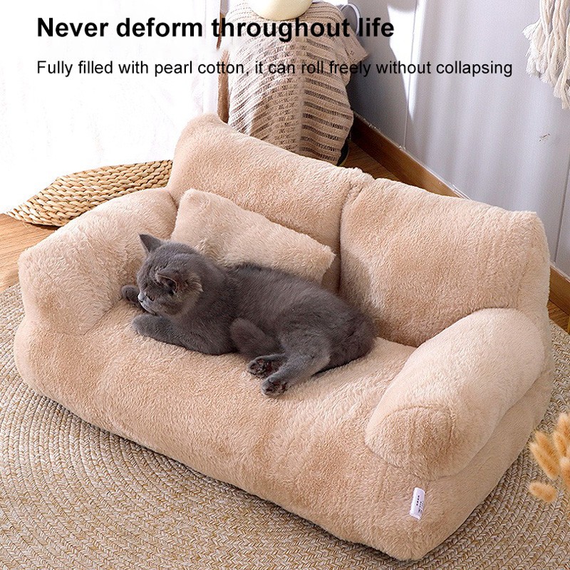 Plush Cat Bed Manufacturer - Doughnut Design Warm Bed