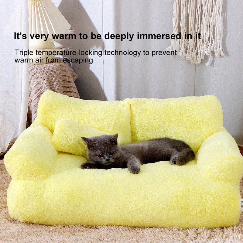Plush Cat Bed Manufacturer - Doughnut Design Warm Bed