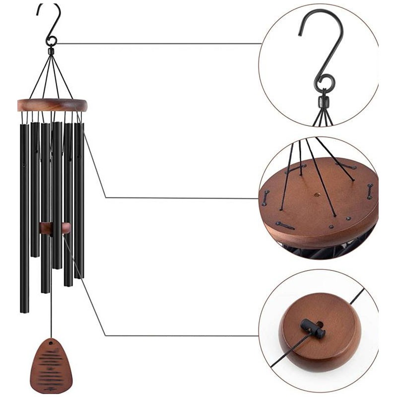 Wind Chime Manufacturer - Colorful 14 Pipe Rotating