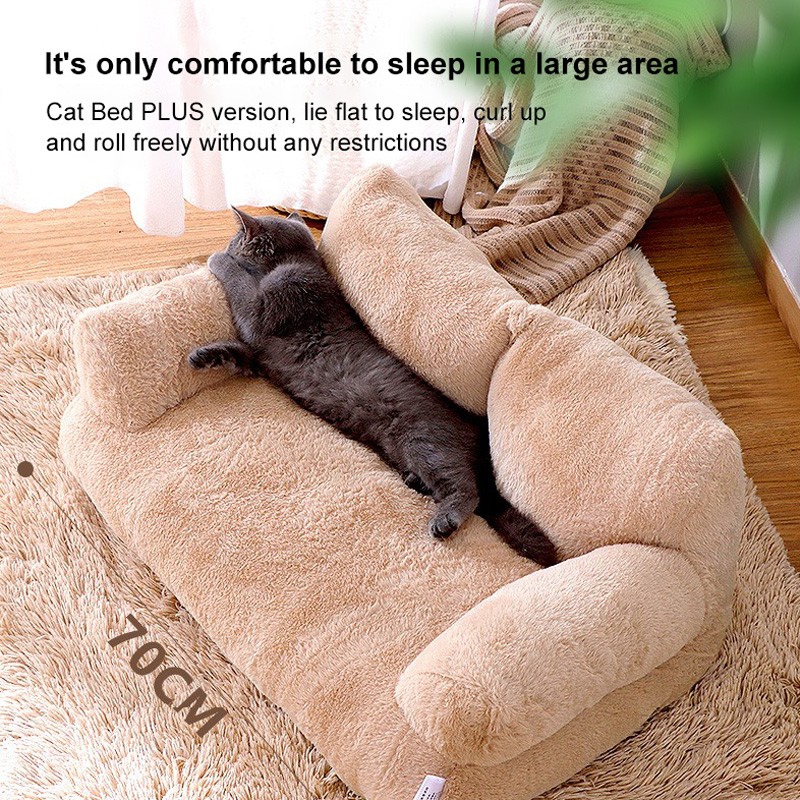 Plush Cat Bed Manufacturer - Doughnut Design Warm Bed