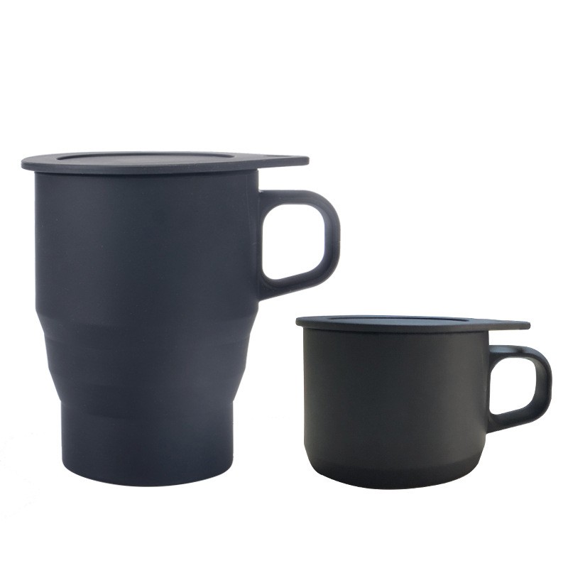 Folding Drinking Cup Manufacturer - Creative with Lid Straw Portable