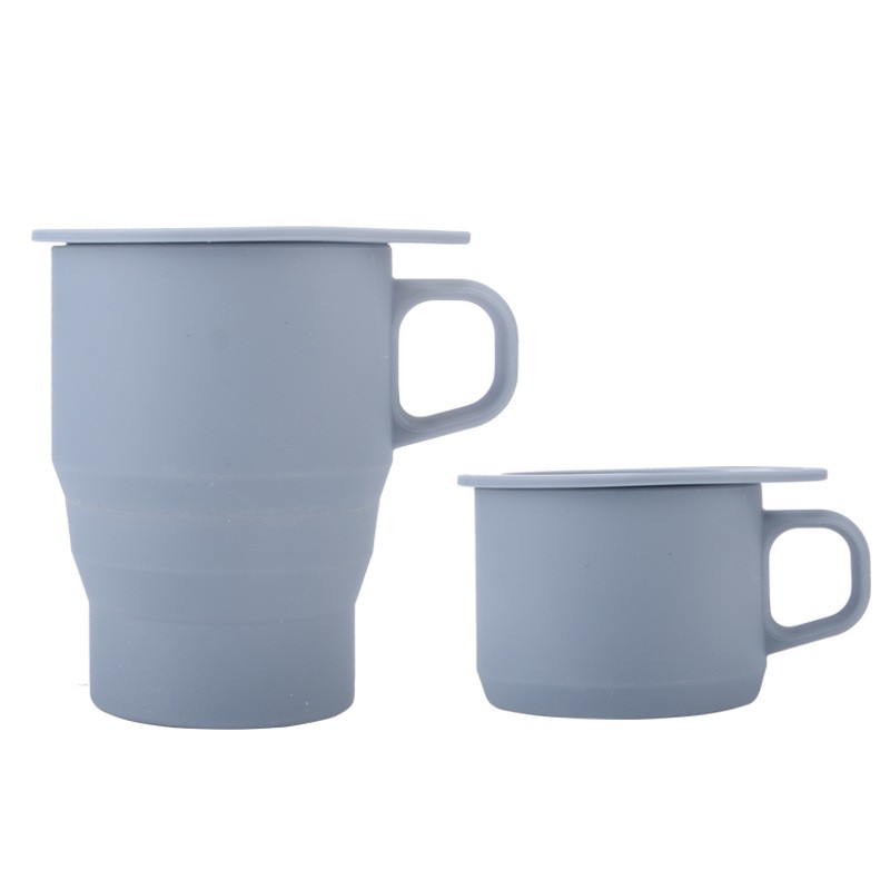 Folding Drinking Cup Manufacturer - Creative with Lid Straw Portable